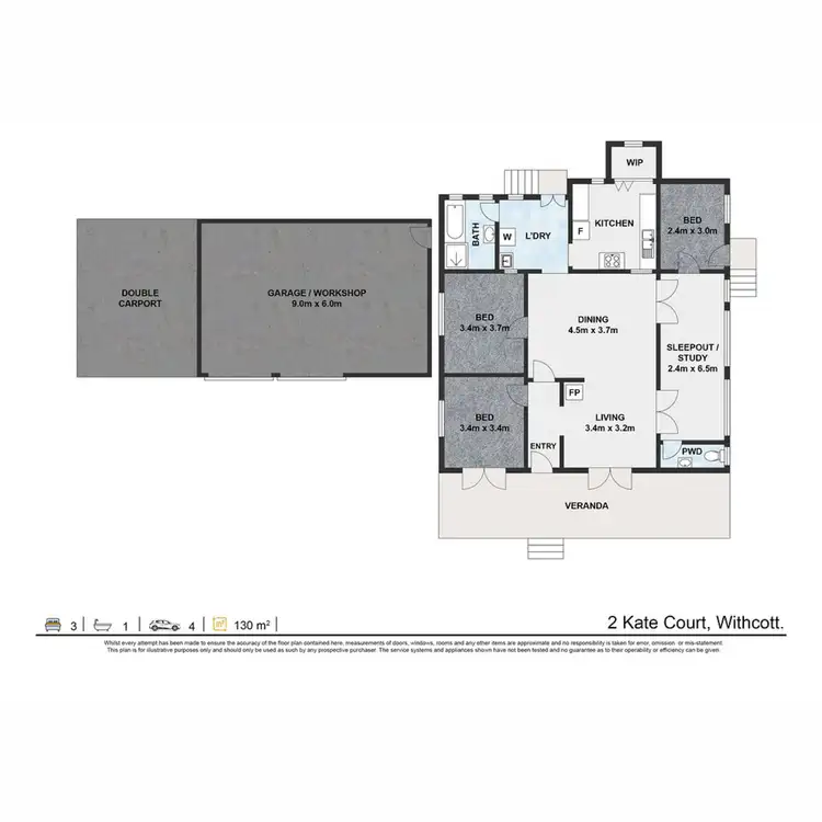 Floorplan of Homely house listing, 2 Kate Court, Withcott QLD 4352