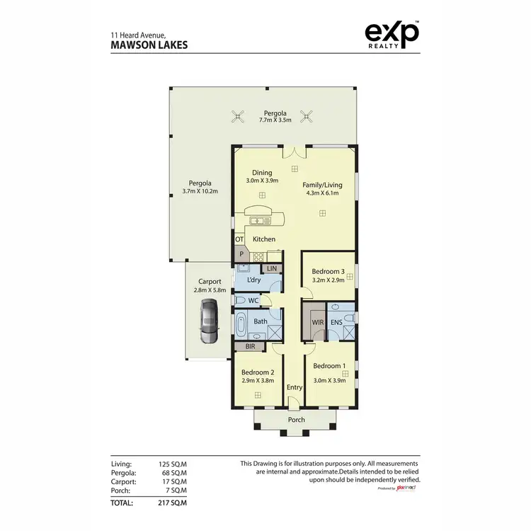 Floorplan of Homely house listing, 11 Heard Avenue, Mawson Lakes SA 5095