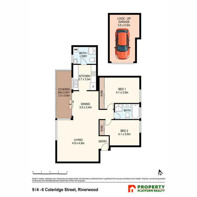Floorplan of Homely unit listing, 9/4-6 Coleridge Street, Riverwood NSW 2210