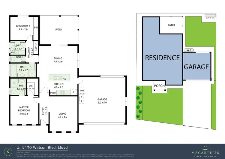 Floorplan of Homely house listing, 1/10 Watson Boulevard, Lloyd NSW 2650