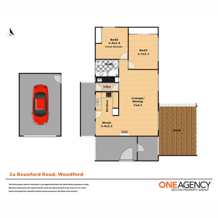 Floorplan of Homely house listing, 2A Beauford Street, Woodford NSW 2778