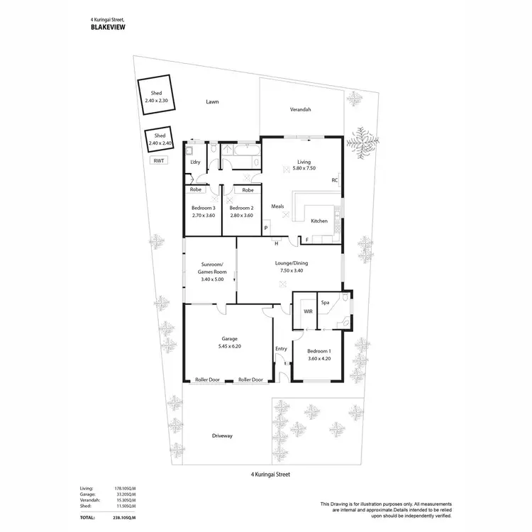Floorplan of Homely house listing, 4 Kuringai Street, Blakeview SA 5114