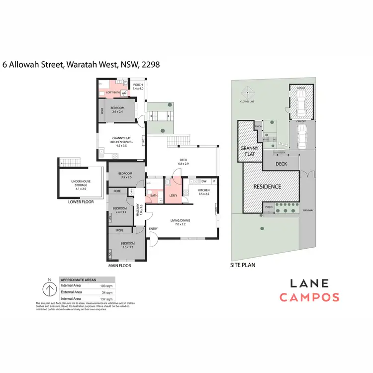 Floorplan of Homely house listing, 6 Allowah Street, Waratah West NSW 2298
