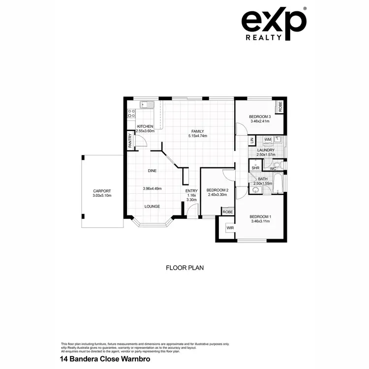 Floorplan of Homely house listing, 14 Bandera Close, Warnbro WA 6169