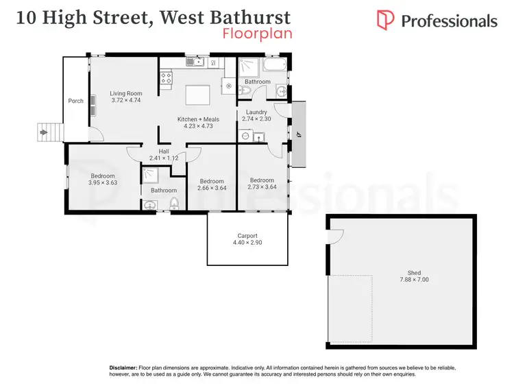 Floorplan of Homely house listing, 10 High Street, West Bathurst NSW 2795