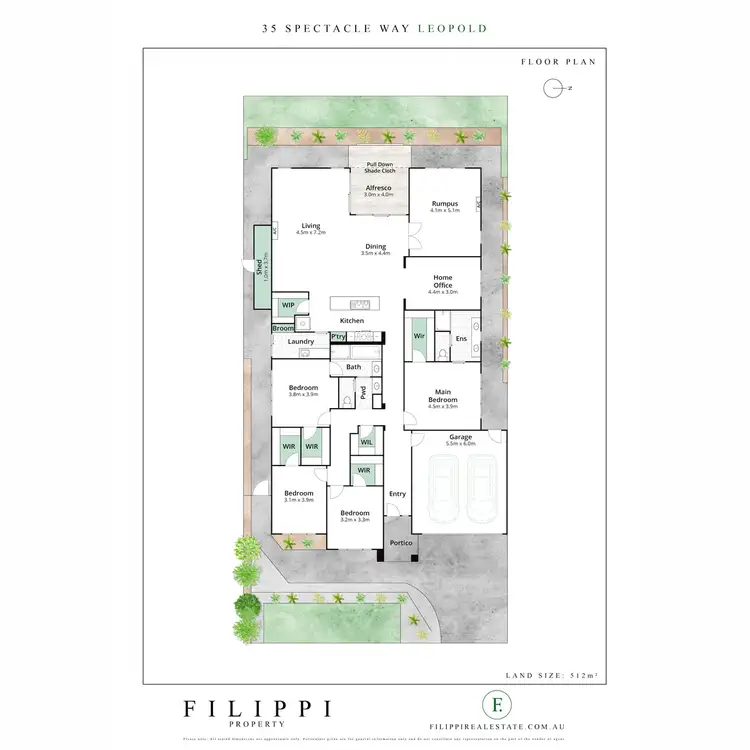 Floorplan of Homely house listing, 35 Spectacle Way, Leopold VIC 3224