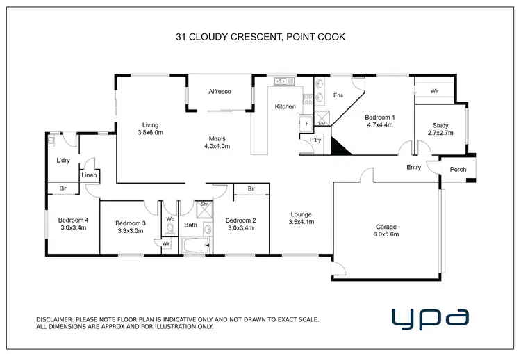 Floorplan of Homely house listing, 31 Cloudy Crescent, Point Cook VIC 3030