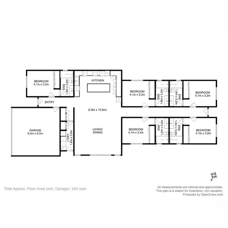 Floorplan of Homely house listing, 33 Kunzea Circuit, Coles Bay TAS 7215
