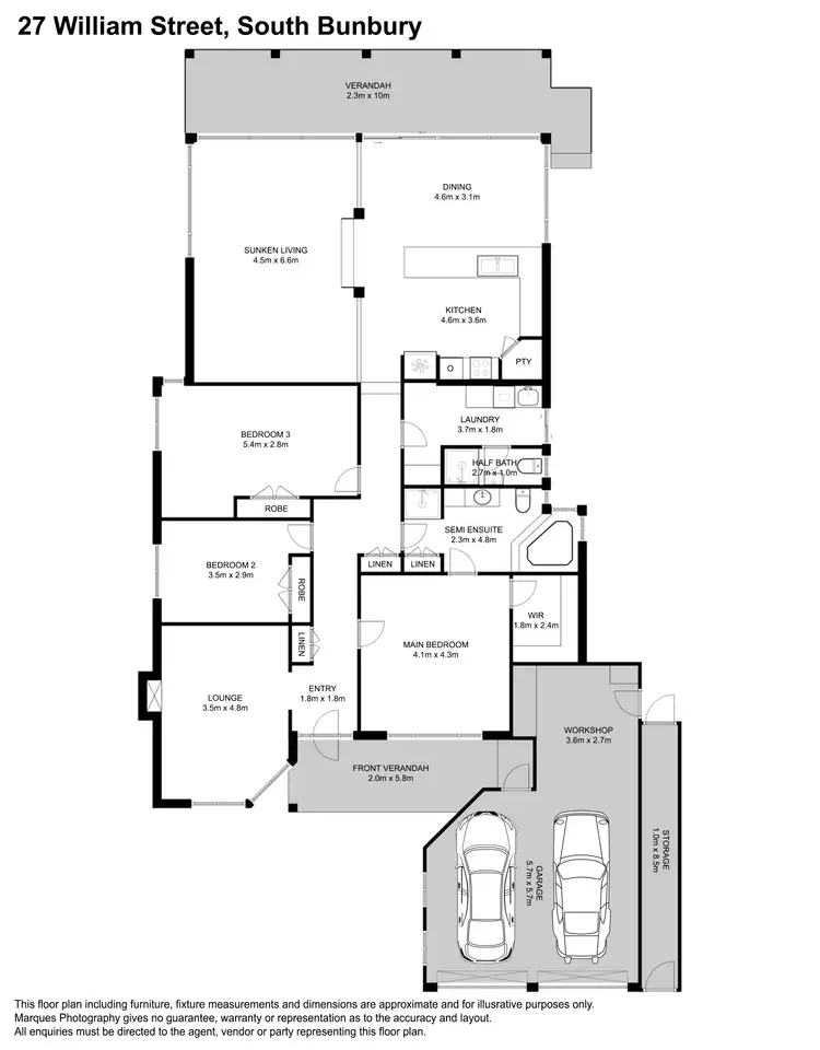 Floorplan of Homely house listing, 27 William Street, South Bunbury WA 6230
