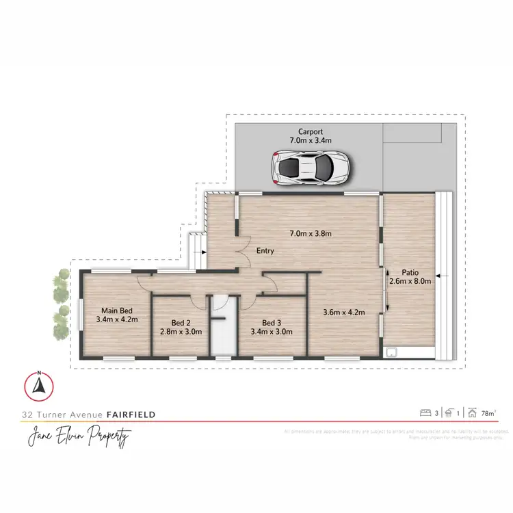 Floorplan of Homely house listing, 32 Turner Avenue, Fairfield QLD 4103