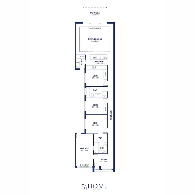 Floorplan of Homely house listing, 35 Lantana Drive, Parafield Gardens SA 5107
