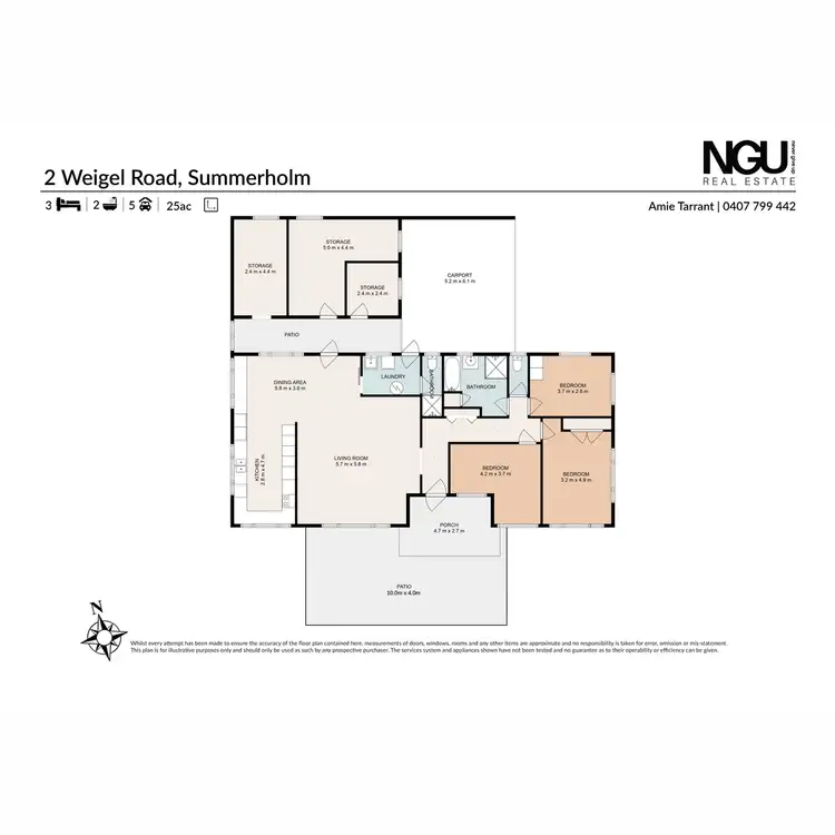 Floorplan of Homely house listing, 2 Weigel Road, Summerholm QLD 4341