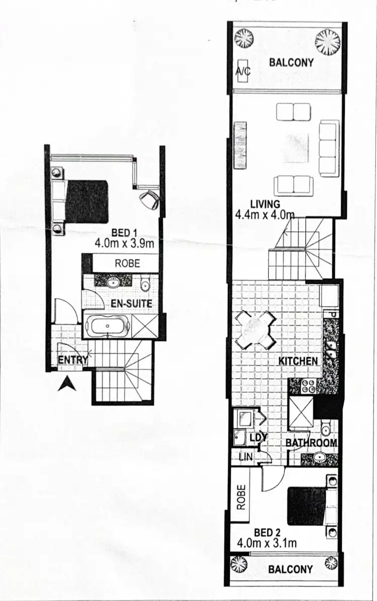 Floorplan of Homely apartment listing, 1214/6 Lachlan Street, Waterloo NSW 2017