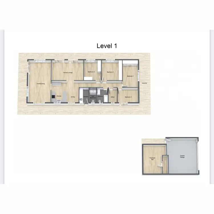 Floorplan of Homely rural property listing, 390 4ak Road, Oakey QLD 4401