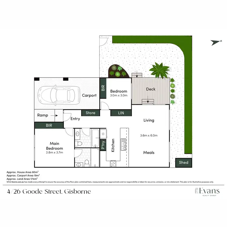 Floorplan of Homely unit listing, 4/26 Goode Street, Gisborne VIC 3437