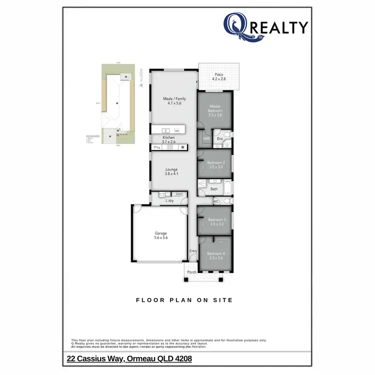 Floorplan of Homely house listing, 22 Cassius Way, Ormeau QLD 4208