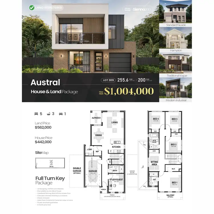 Floorplan of Homely land listing, LOT 309, 8 Eighth Avenue, Austral NSW 2179