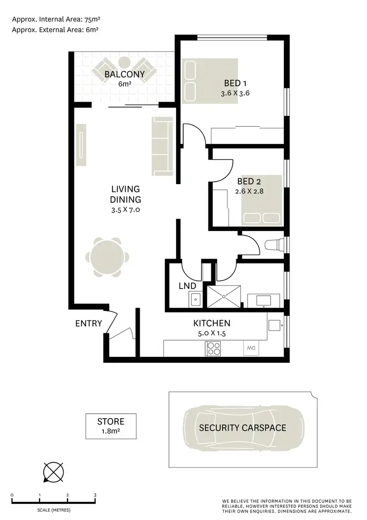 Floorplan of Homely apartment listing, 10/16 Hosking Street, Balmain East NSW 2041