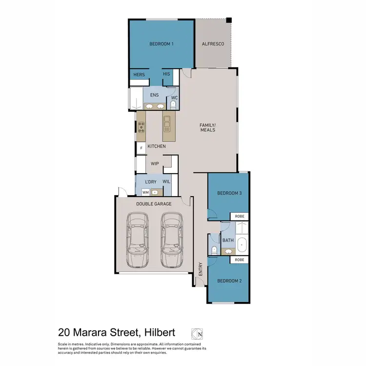 Floorplan of Homely house listing, 20 Marara Street, Hilbert WA 6112