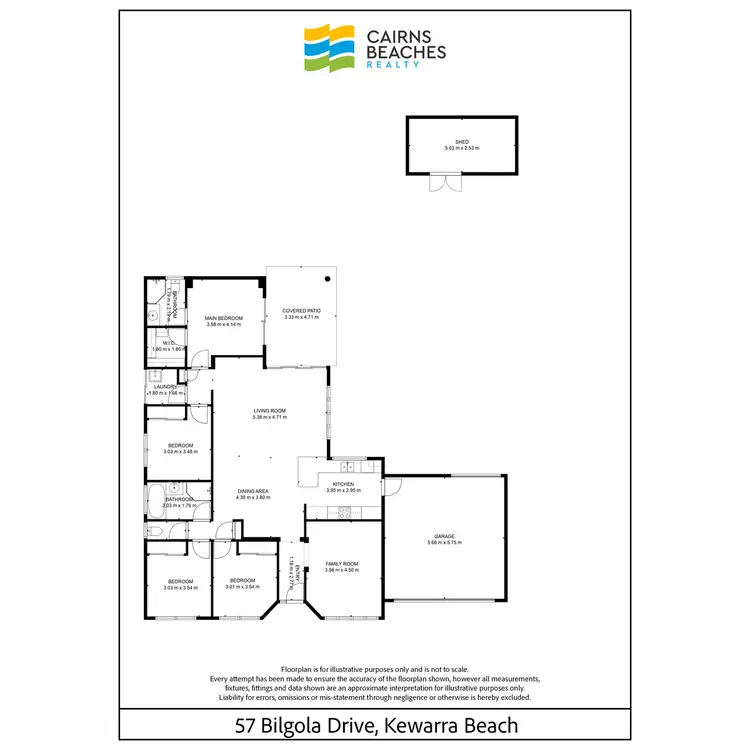 Floorplan of Homely house listing, 57 Bilgola Drive, Kewarra Beach QLD 4879