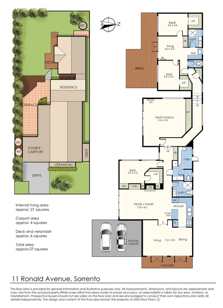 Floorplan of Homely house listing, 11 Ronald Avenue, Sorrento VIC 3943