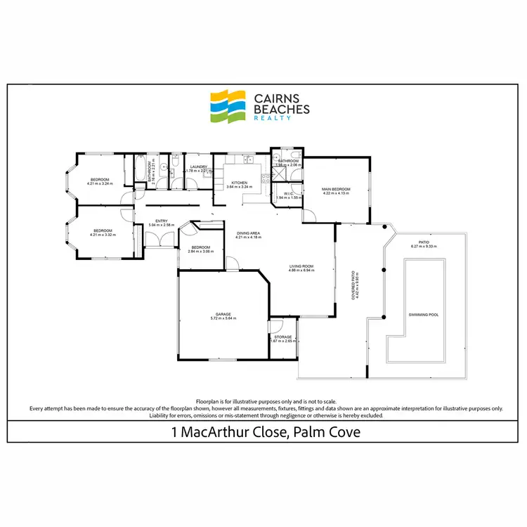 Floorplan of Homely house listing, 1 MacArthur Close, Palm Cove QLD 4879