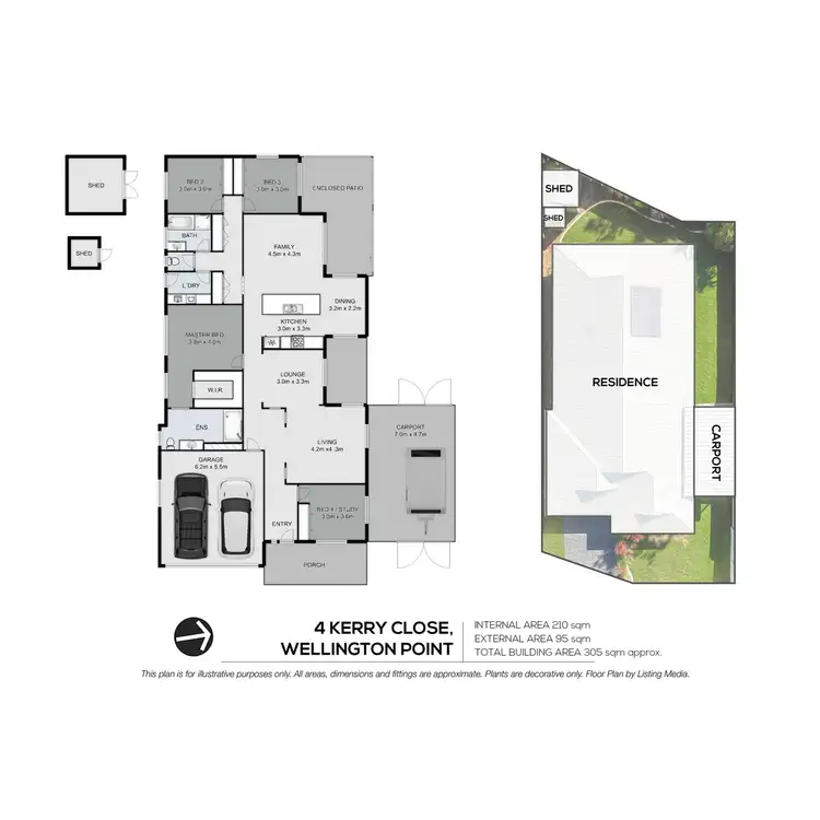 Floorplan of Homely house listing, 4 Kerry Close, Wellington Point QLD 4160