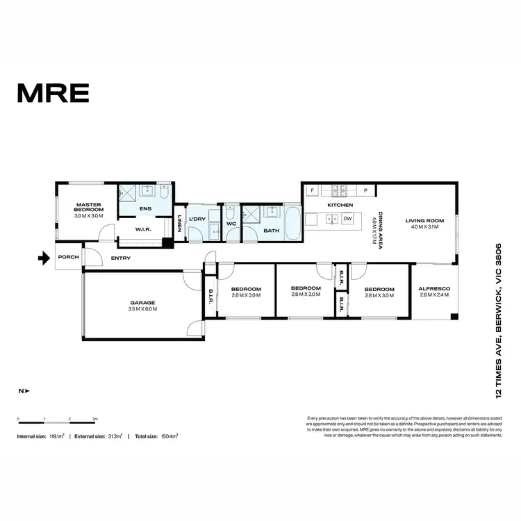 Floorplan of Homely house listing, 12 Times Avenue, Berwick VIC 3806