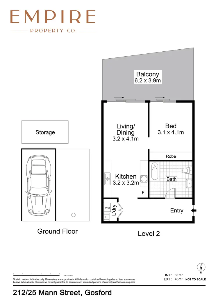 Floorplan of Homely apartment listing, 212/25 Mann Street, Gosford NSW 2250
