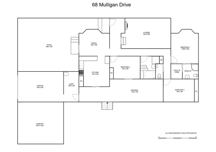 Floorplan of Homely rural property listing, 68 Mulligan Drive, Waterview Heights NSW 2460