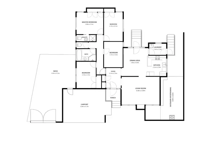 Floorplan of Homely house listing, 4 Maneroo Court, Wodonga VIC 3690