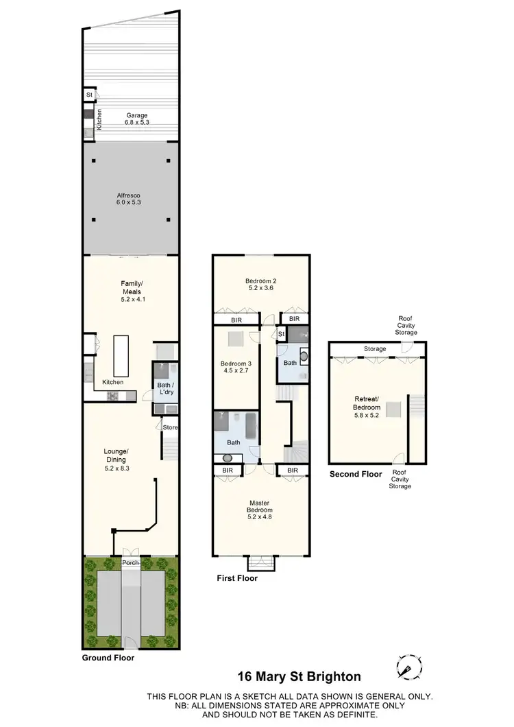 Floorplan of Homely house listing, 16 Mary Street, Brighton VIC 3186