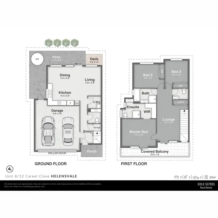 Floorplan of Homely townhouse listing, 8/12 Careel Close, Helensvale QLD 4212