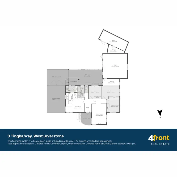 Floorplan of Homely house listing, 9 Tingha Way, West Ulverstone TAS 7315