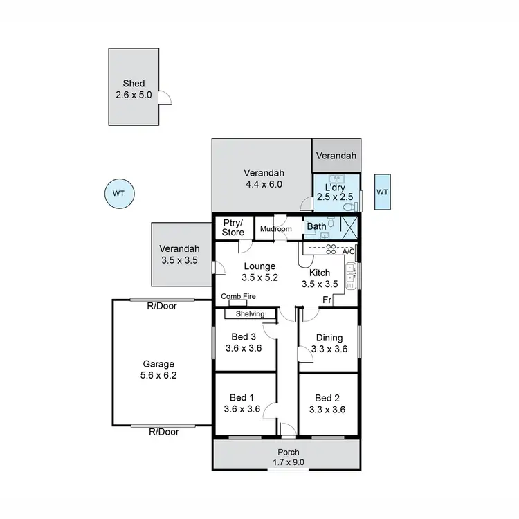 Floorplan of Homely house listing, 6 Pearce  Street, Ottoway SA 5013