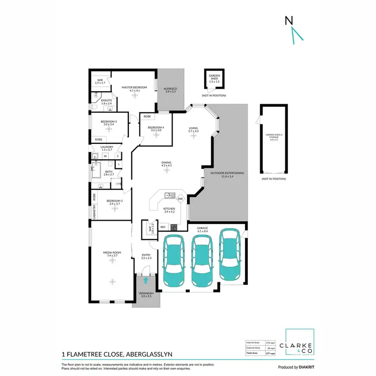 Floorplan of Homely house listing, 1 Flametree Close, Aberglasslyn NSW 2320