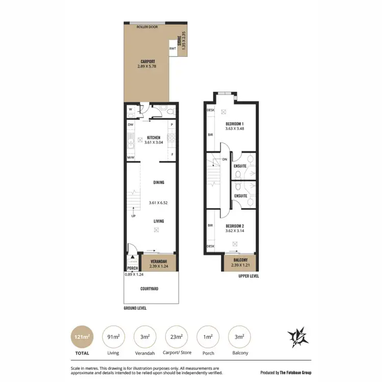 Floorplan of Homely townhouse listing, 5A Pickering Street, Brompton SA 5007