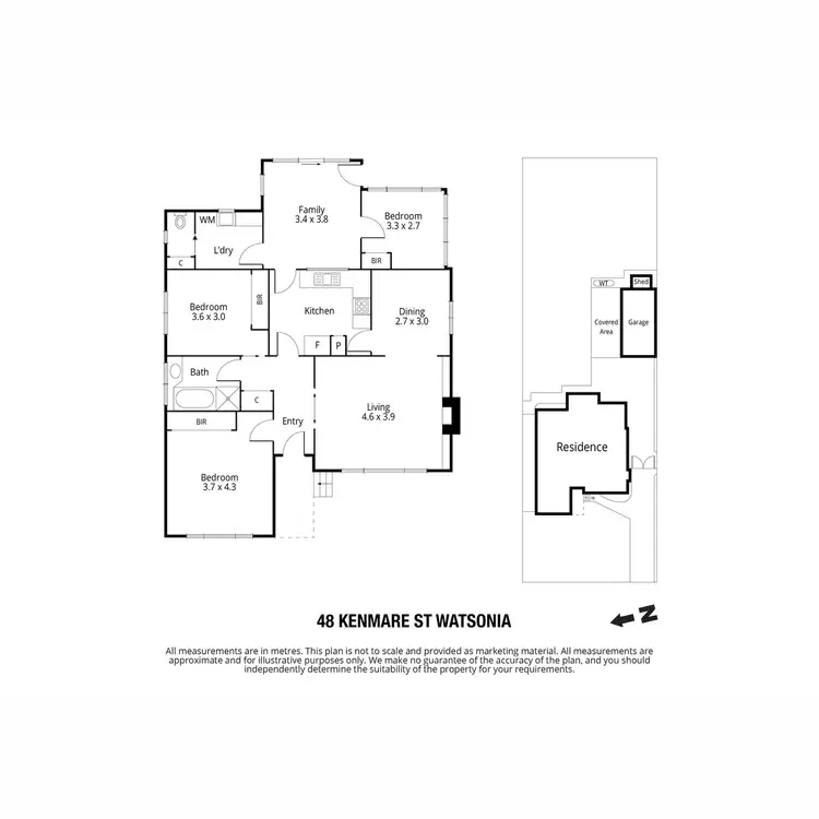 Floorplan of Homely house listing, 48 Kenmare Street, Watsonia VIC 3087