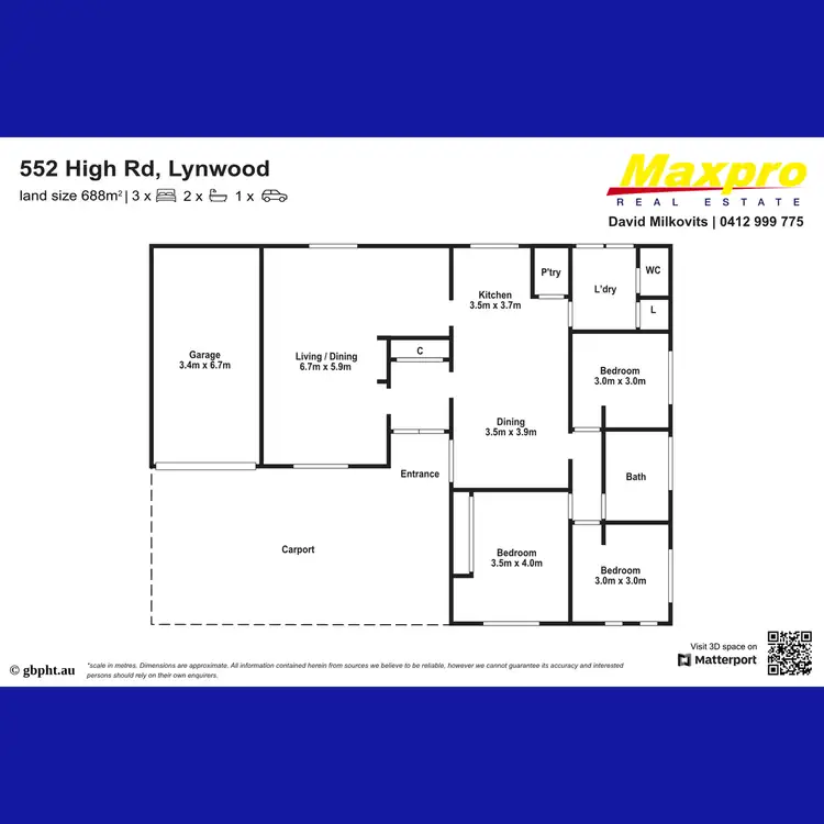 Floorplan of Homely house listing, 552 High Road, Lynwood WA 6147