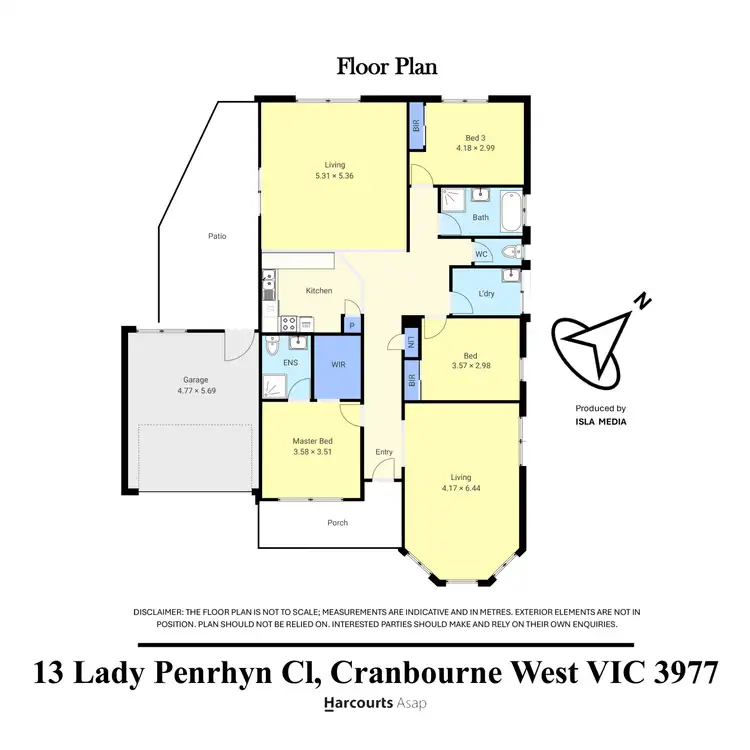 Floorplan of Homely house listing, 13 Lady Penrhyn Close, Cranbourne West VIC 3977