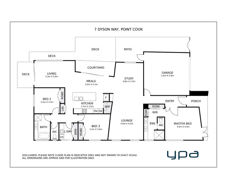 Floorplan of Homely house listing, 7 Dyson Way, Point Cook VIC 3030