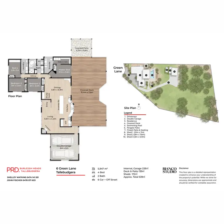 Floorplan of Homely rural property listing, 6 Green Lane, Tallebudgera QLD 4228