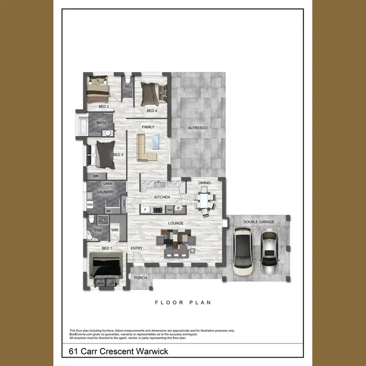 Floorplan of Homely house listing, 61 Carr Crescent, Warwick WA 6024