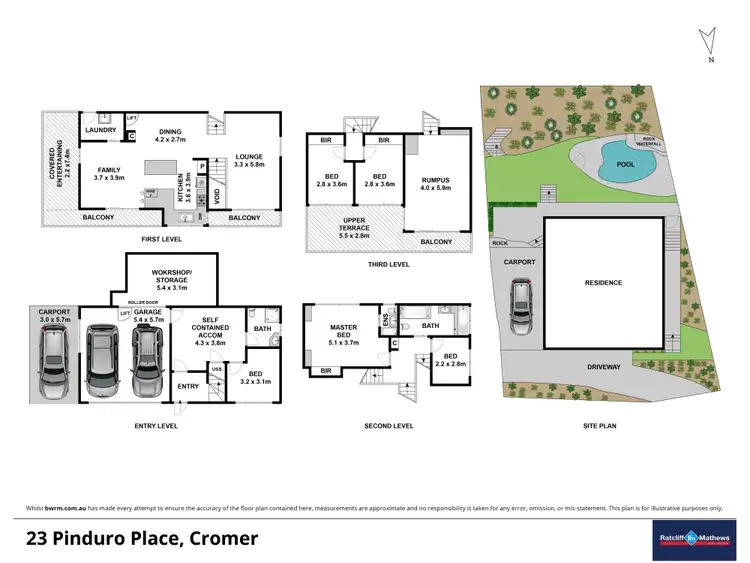 Floorplan of Homely house listing, 23 Pinduro Place, Cromer NSW 2099