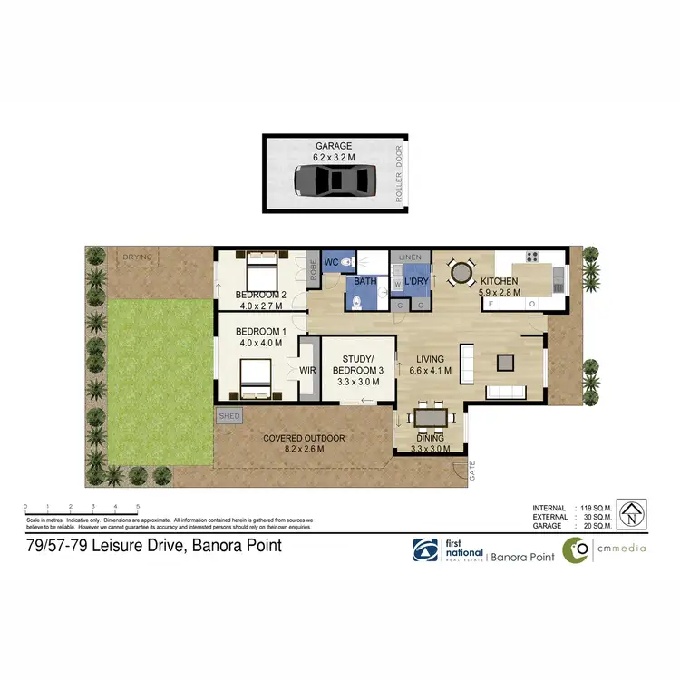 Floorplan of Homely villa listing, 79/57-79 Leisure Drive, Banora Point NSW 2486