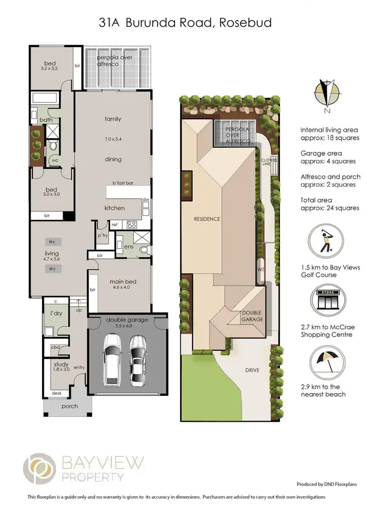 Floorplan of Homely house listing, 31A Burunda Road, Rosebud VIC 3939