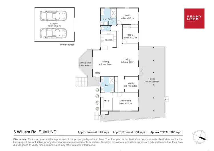 Floorplan of Homely house listing, 6 William Road, Eumundi QLD 4562