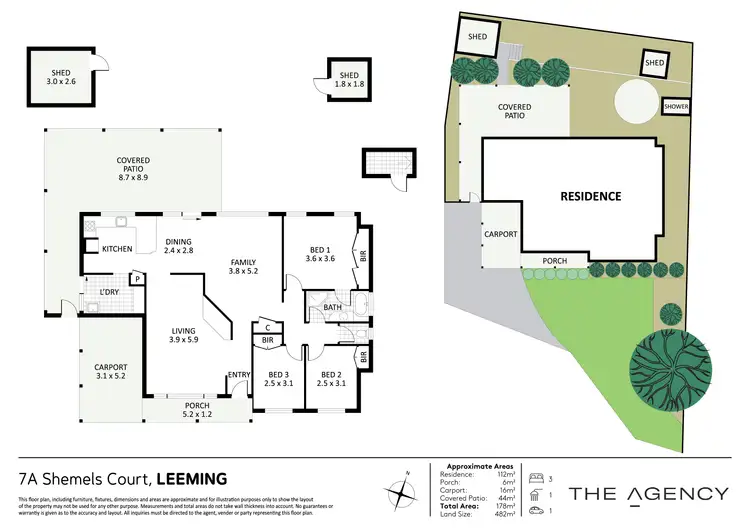 Floorplan of Homely house listing, 7A Shemels Court, Leeming WA 6149