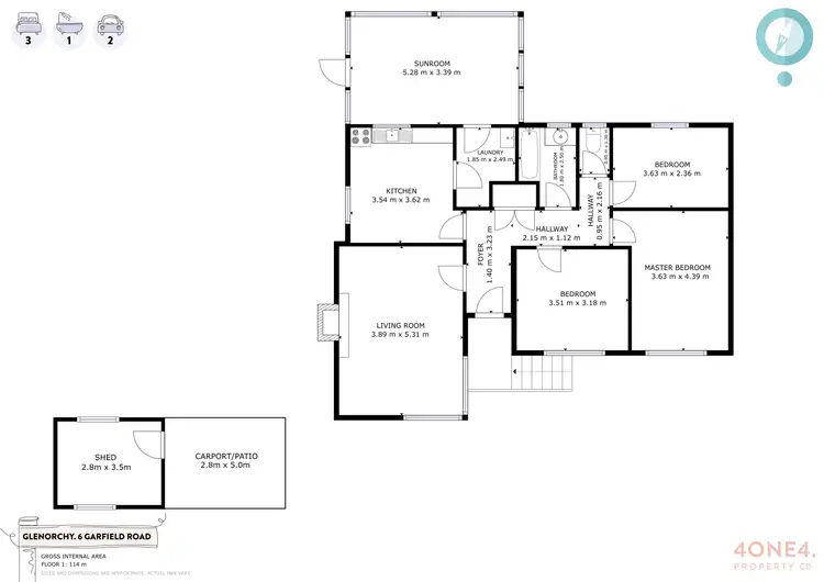 Floorplan of Homely house listing, 6 Garfield Road, Glenorchy TAS 7010