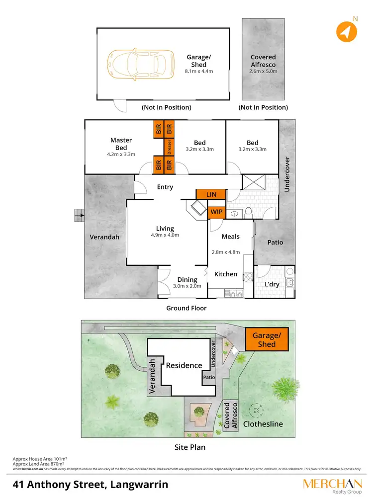 Floorplan of Homely house listing, 41 Anthony Street, Langwarrin VIC 3910